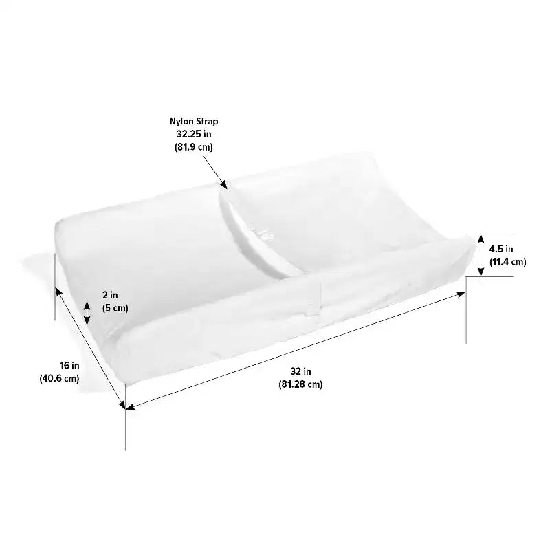 Contoured Changing Pad with Removable Cover