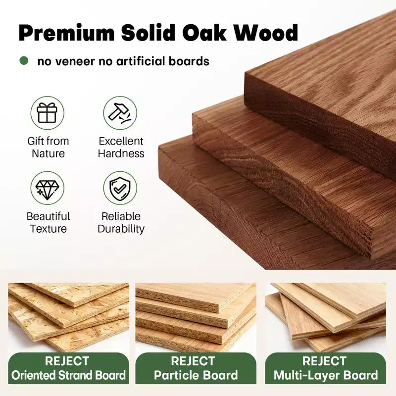 40 Solid Oak Coffee Table,2-Tier Modern Farmhouse Rectangle Center Table with Storage Shelf & X-Shaped Legs, Walnut Finish