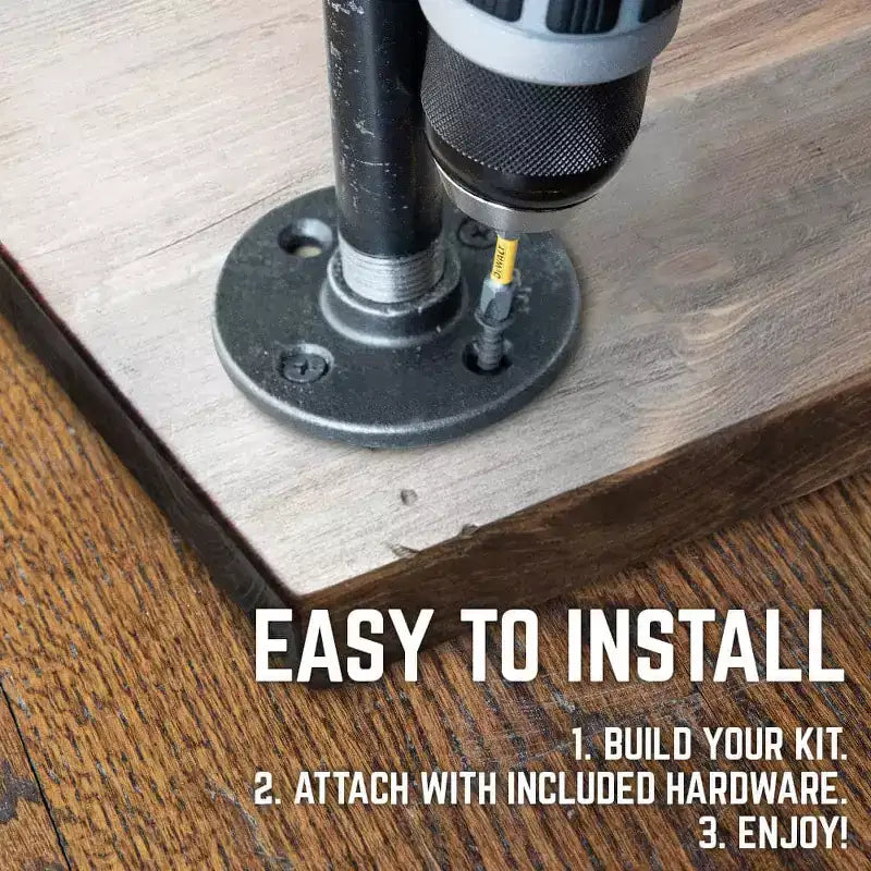 Solid Wood Desk Tabletop by Pipe Decor