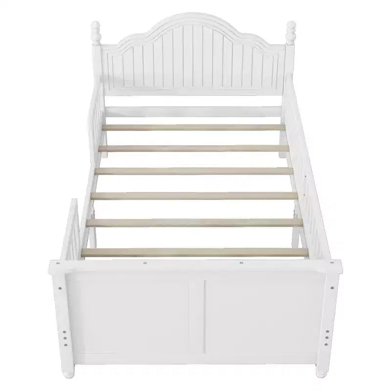 Theodore Contemporary Kids Platform Bed with Headboard and Footboard and Safety Guardrails