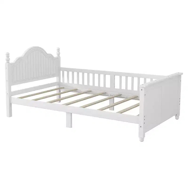 Theodore Contemporary Kids Platform Bed with Headboard and Footboard and Safety Guardrails