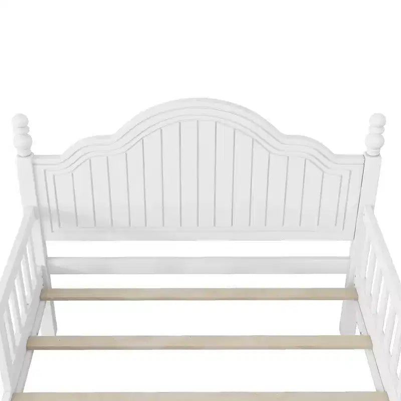 Theodore Contemporary Kids Platform Bed with Headboard and Footboard and Safety Guardrails