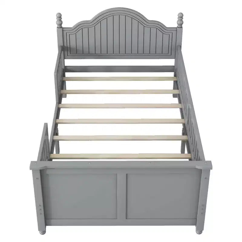 Theodore Contemporary Kids Platform Bed with Headboard and Footboard and Safety Guardrails