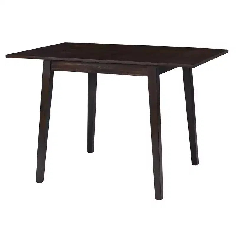 Extendable Dining Table, Kitchen Table with Rubberwood Legs, Folding Table for Dining Room, Small Space