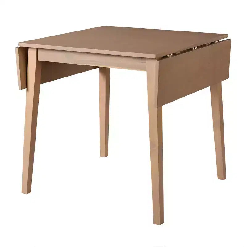 Extendable Dining Table, Kitchen Table with Rubberwood Legs, Folding Table for Dining Room, Small Space