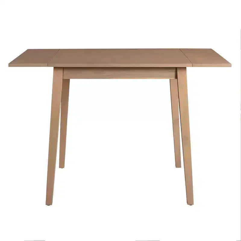 Extendable Dining Table, Kitchen Table with Rubberwood Legs, Folding Table for Dining Room, Small Space