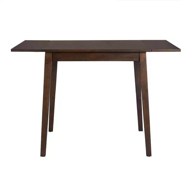 Extendable Dining Table, Kitchen Table with Rubberwood Legs, Folding Table for Dining Room, Small Space