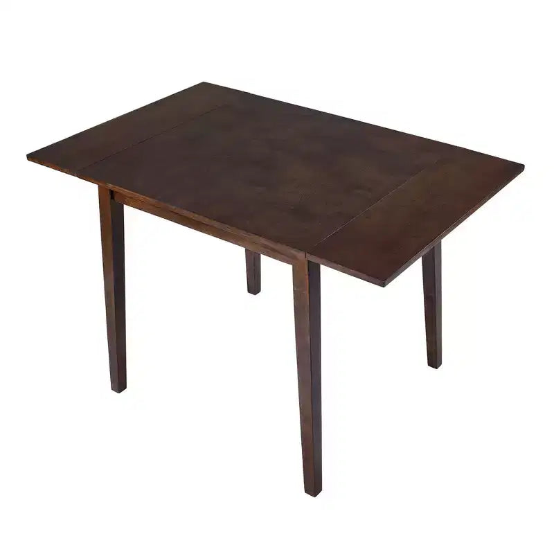 Extendable Dining Table, Kitchen Table with Rubberwood Legs, Folding Table for Dining Room, Small Space