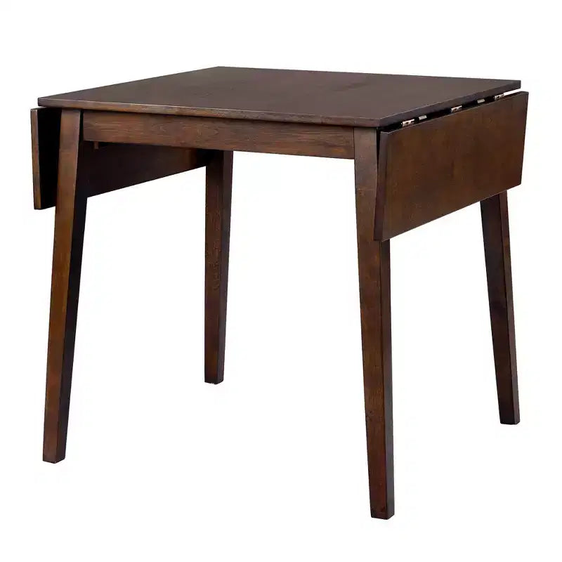 Extendable Dining Table, Kitchen Table with Rubberwood Legs, Folding Table for Dining Room, Small Space