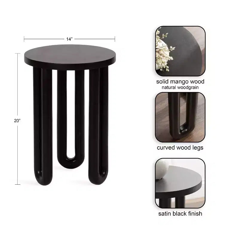 Kenzo Wood Side Table