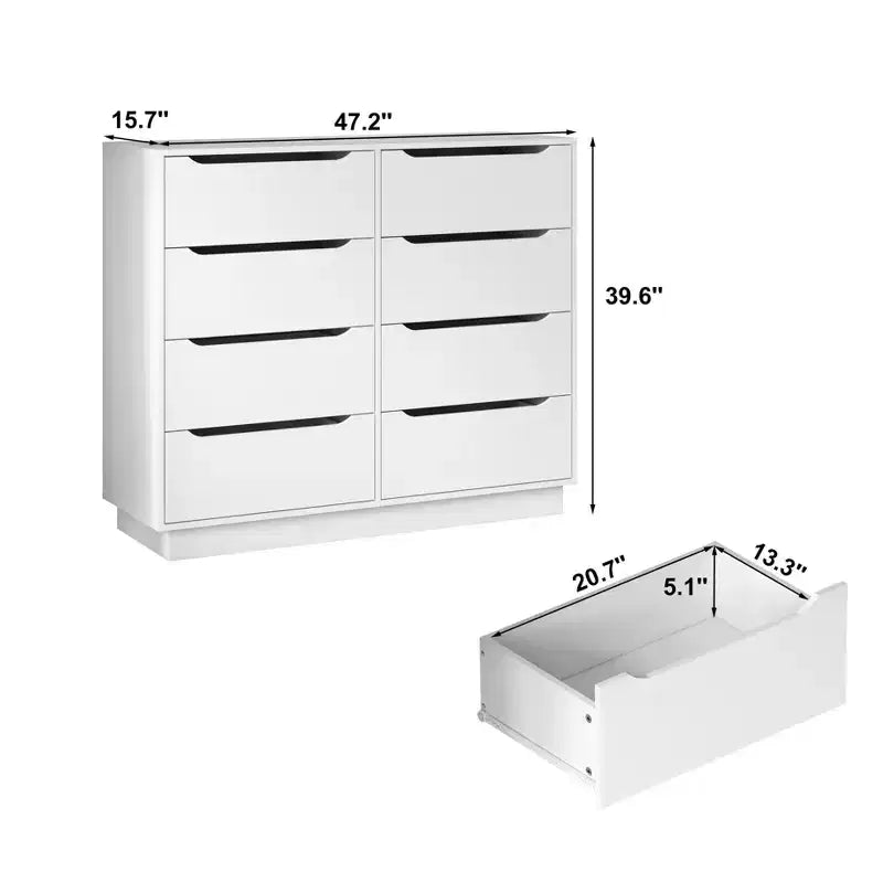 Modern 6/9 Drawers Simply Bedroom Dressers with Handle,Minimalist Wooden Dresser,Chest of Drawers for Bedroom,Entryway